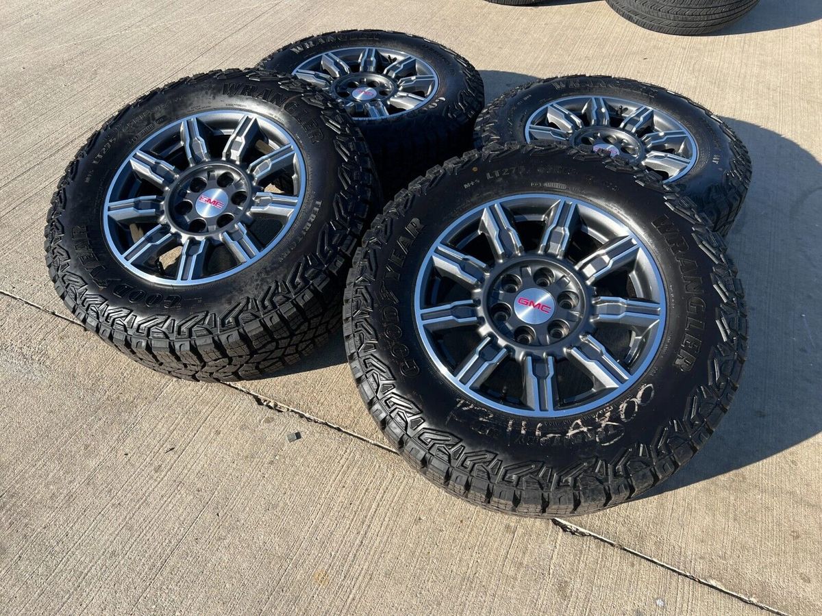 2024 GMC Sierra AT4X OEM rims and tires